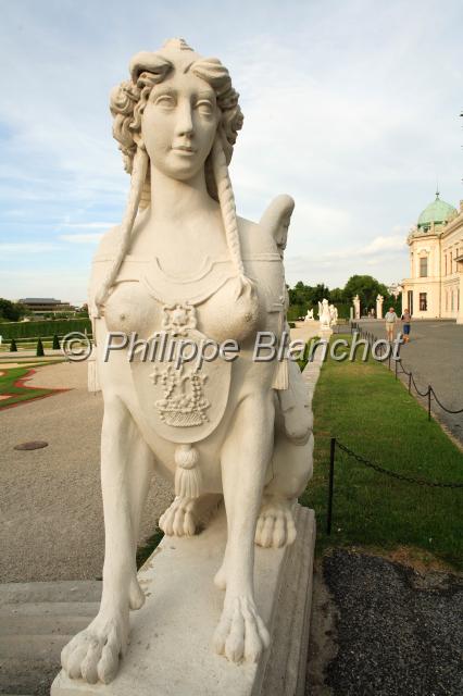 autriche vienne 1.JPG - Statue de Sphinx, BelvédèreVienne, Autriche